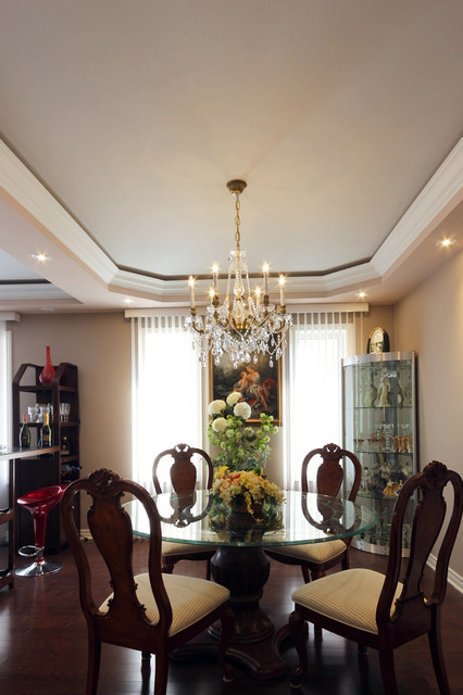 Stretch Ceiling Insert in Dining Room transitional-dining-room