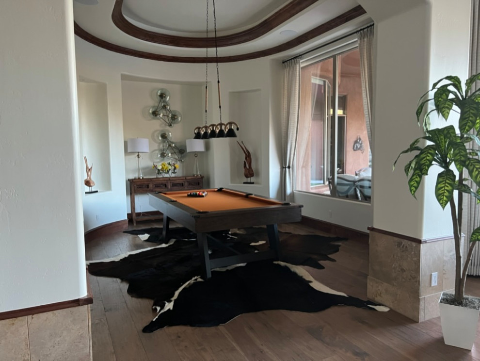 Inspiration for a transitional home design remodel in Phoenix