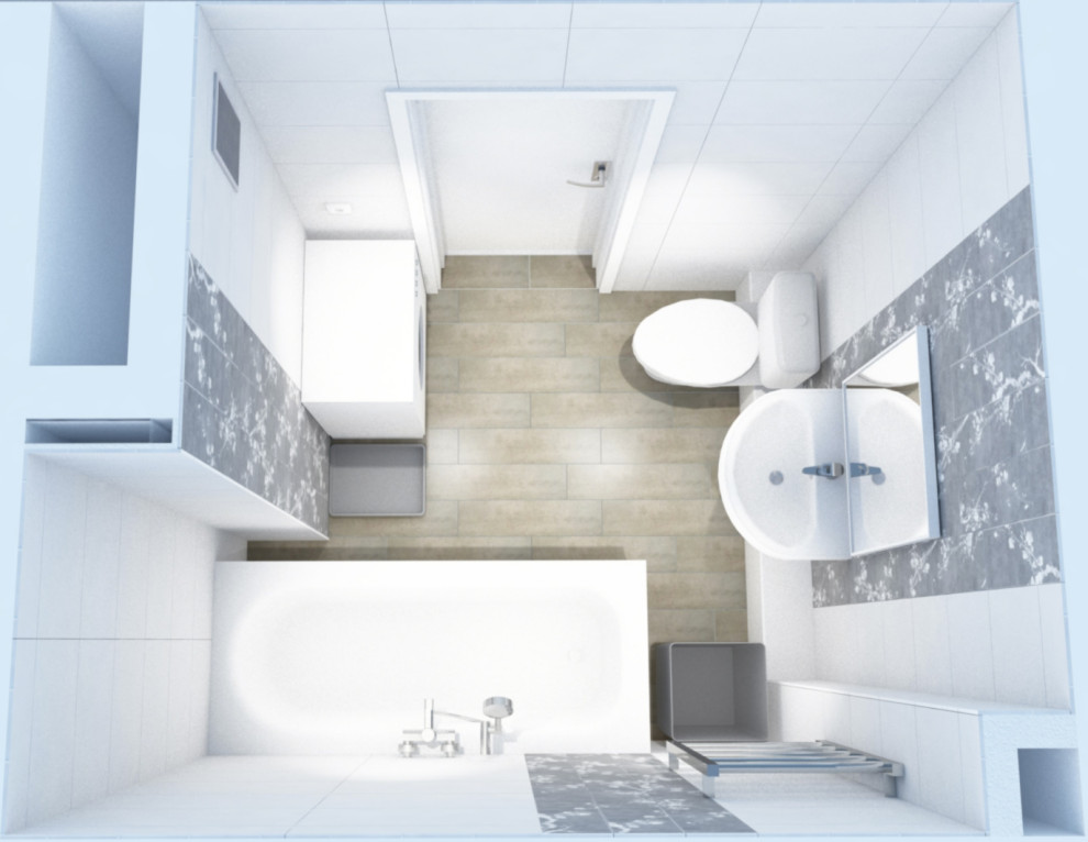 Компактная ванная комната