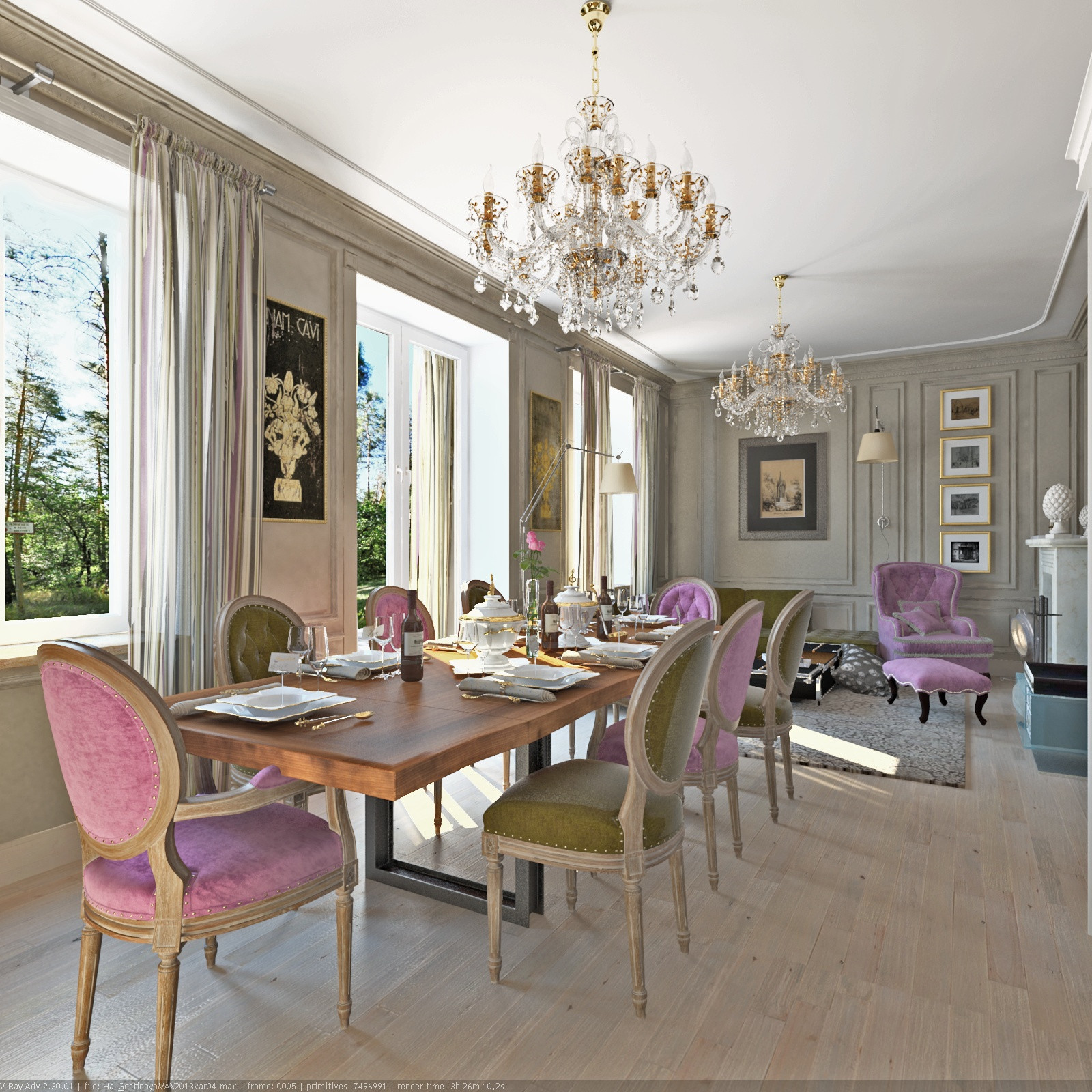 Интерьеры в таунхаусе.