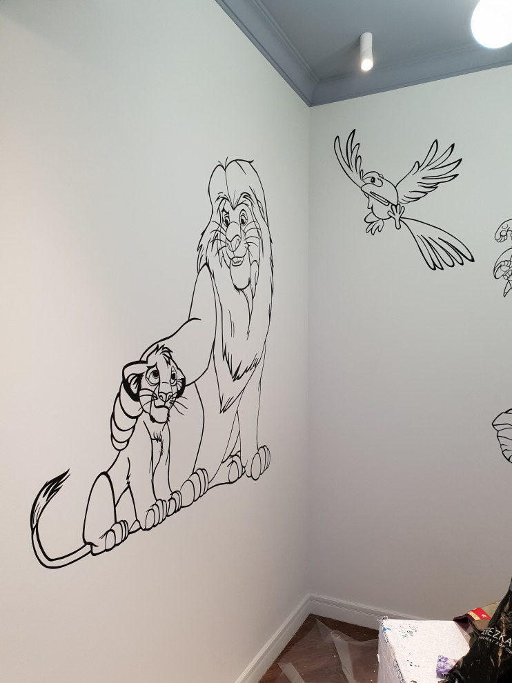 Роспись стен в детской комнате