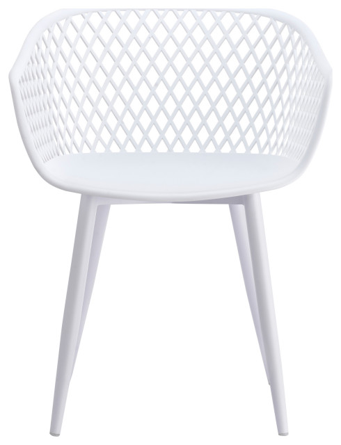 Contemporary Piazza Outdoor Chair White - M2 - White