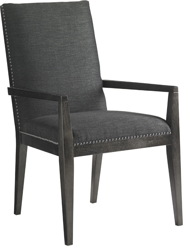 Vantage Upholstered Arm Chair - Black