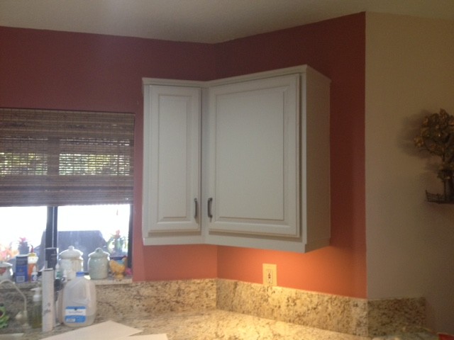 Gina and John's Painted Kitchen Hot Springs Stone