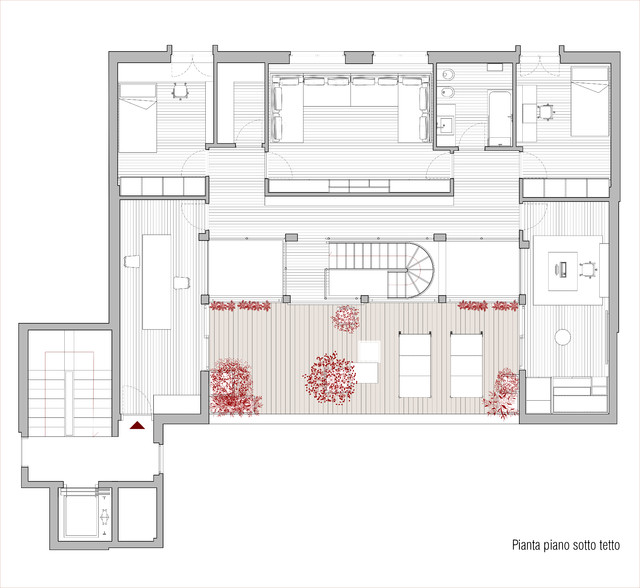 Una casa piena di luce grundriss