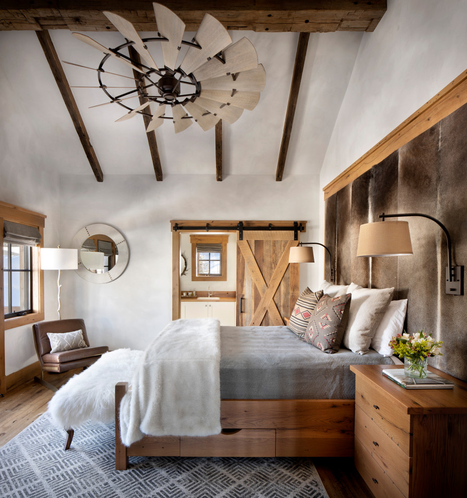 Inspiration for a country bedroom in Other.