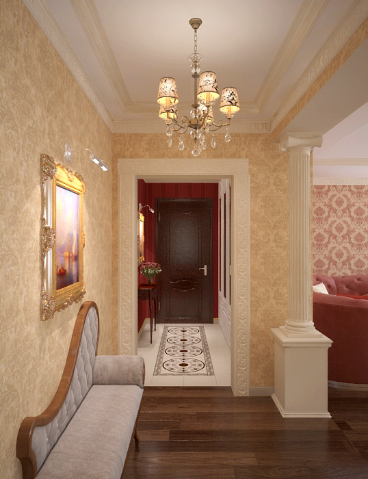 Дизайн проект интерьеров 3 к.квартиры