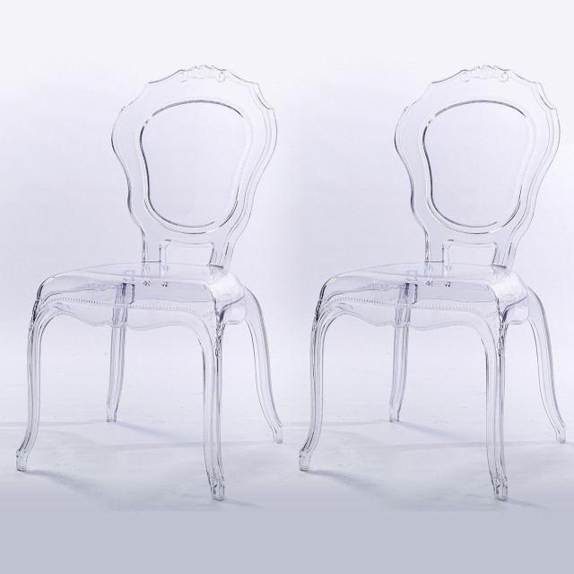 transparent side chair