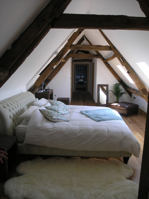 Old Mill Conversion rustic-bedroom