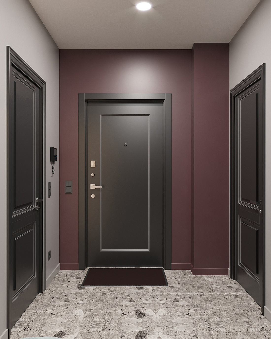 Дизайн-проект интерьера квартиры в г.Владивостоке ЖК "Алые паруса"