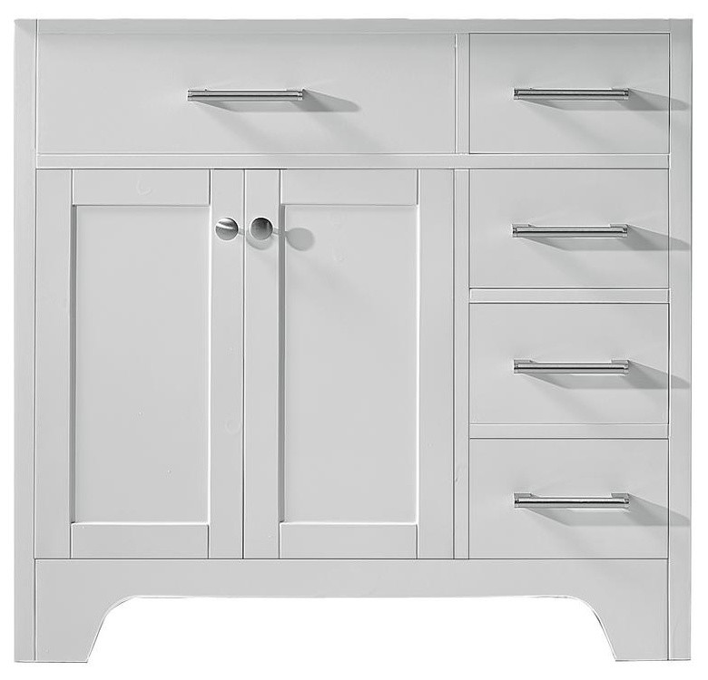 36" Single Sink Bathroom Vanity Base - Transitional - Bathroom Vanities And Sink Consoles - by ...