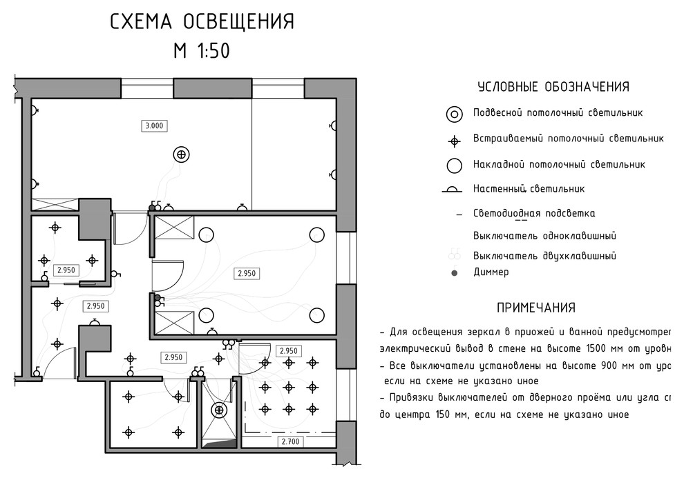 Дизайн-проект интерьера квартиры 60 кв.м.