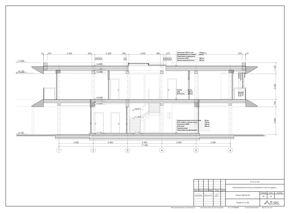 Hi-tech modern house 198+19+54