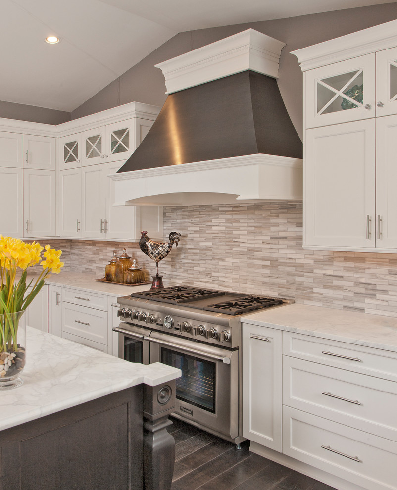 Modern White Kitchen - Potomac MD