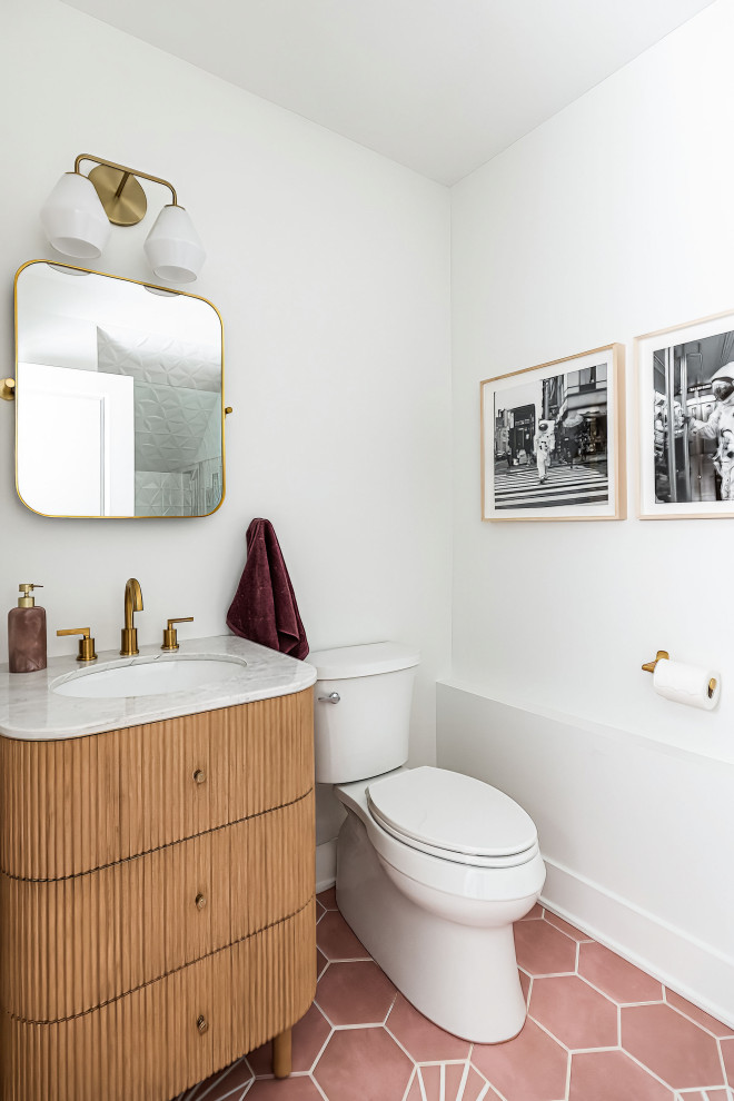 Phoenix Rising in Chicago - Powder room - transitional powder room idea in Chicago