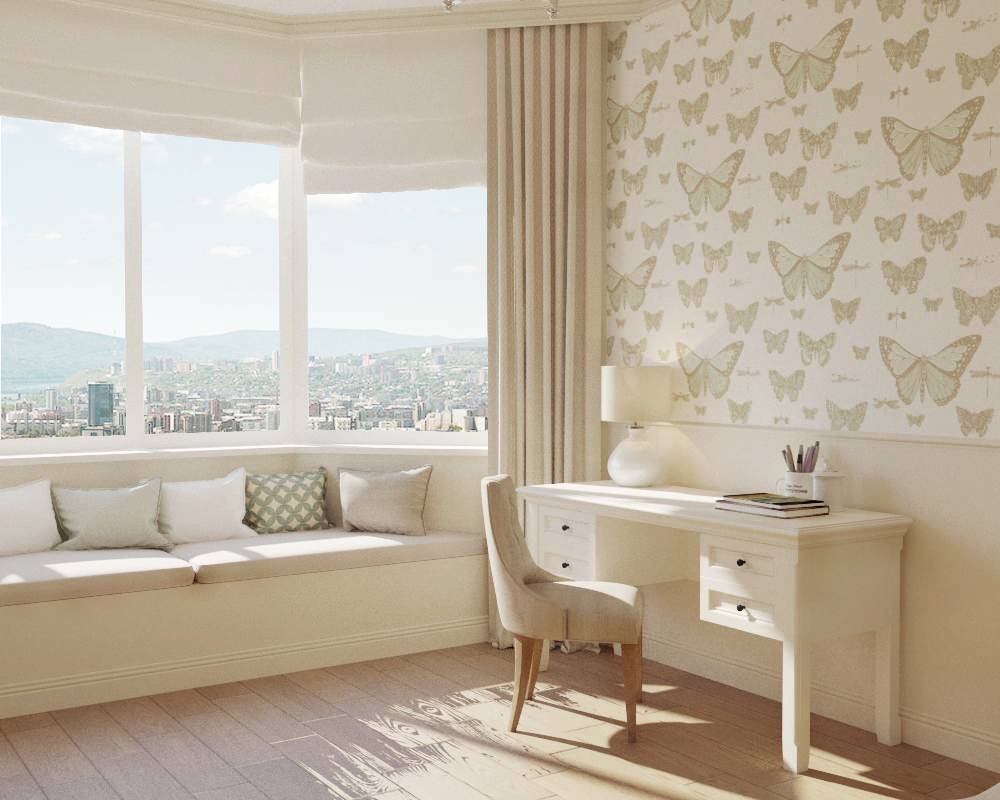 Квартира с бабочками