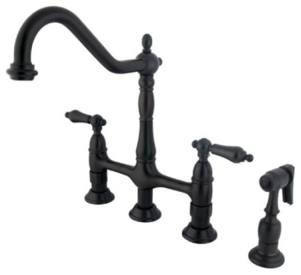 Classic Heritage Oil Rubbed Bronze Kitchen Faucet Traditional