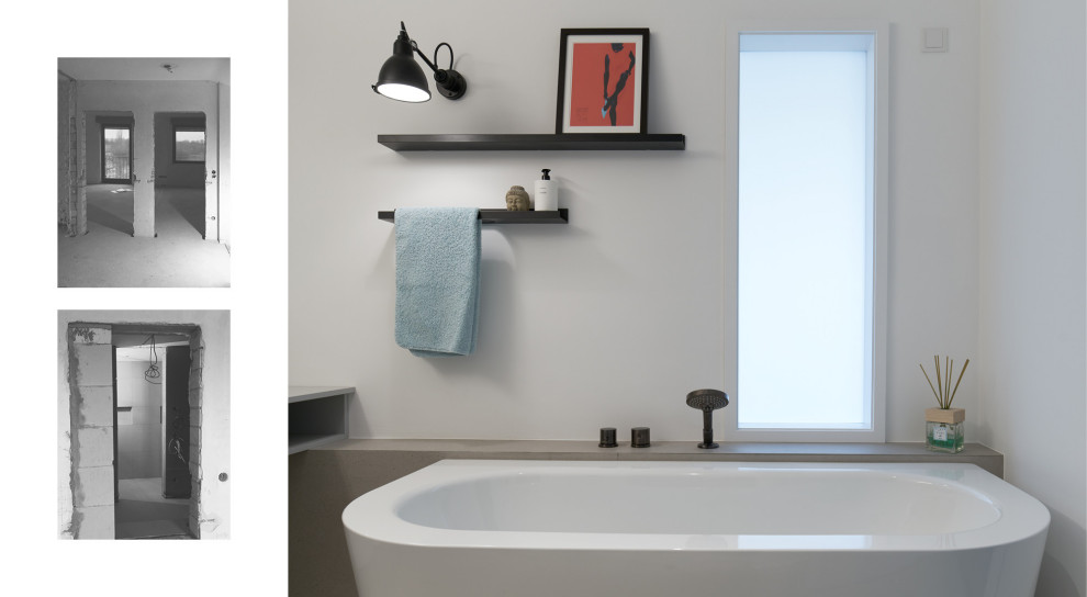 Vorher-Nachher: Ehemalige Tür wird zum Smart-Glas-Fenster