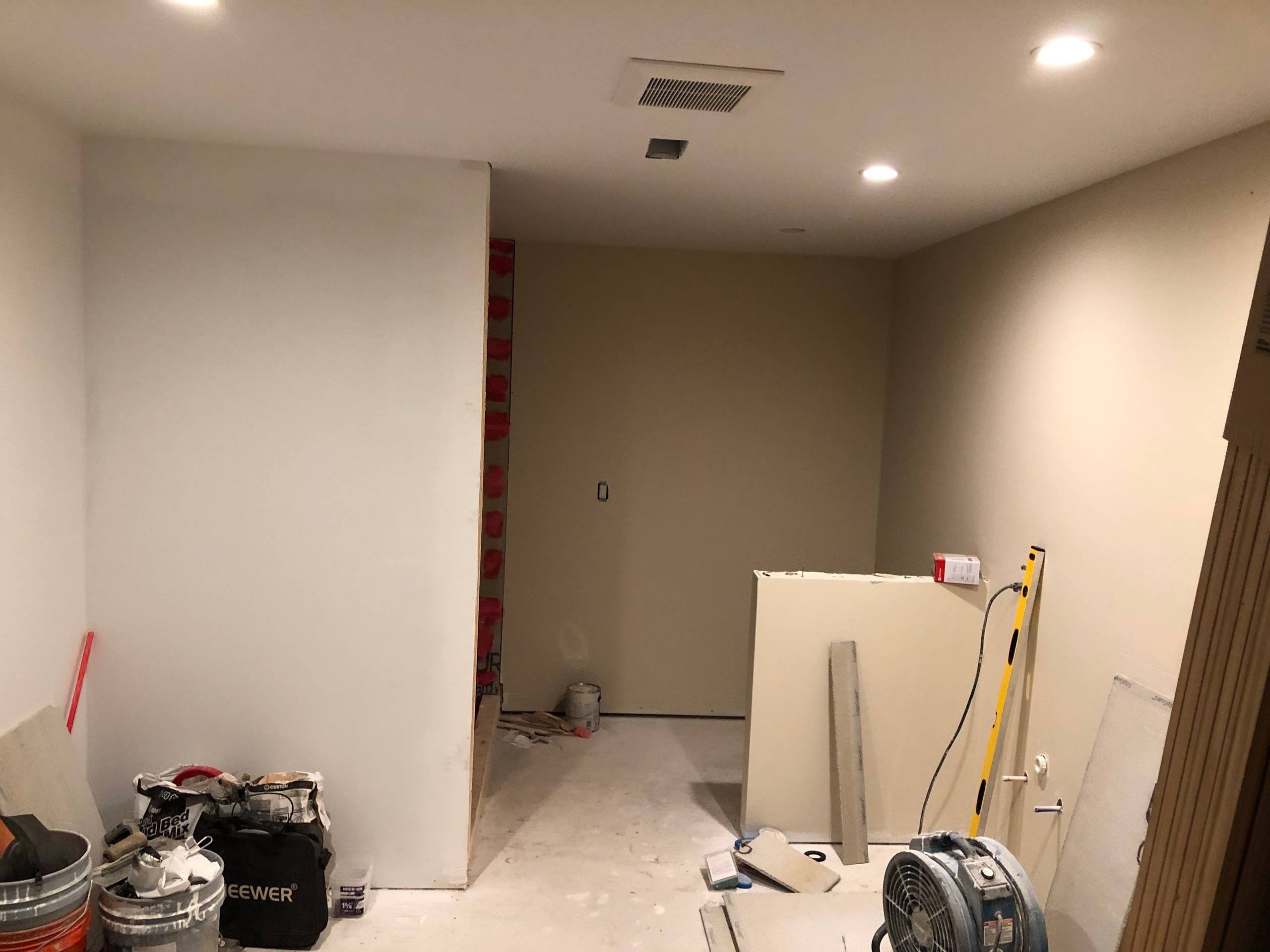 New construction basement finish