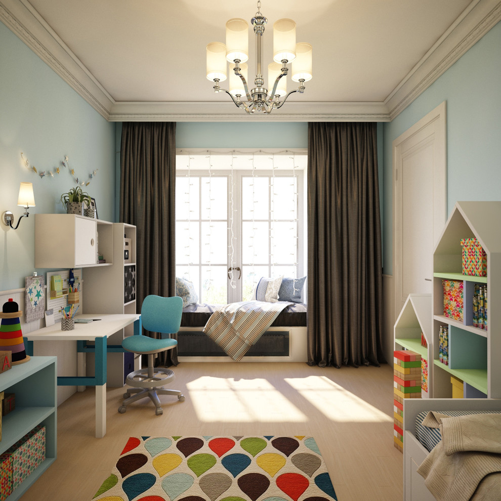 Светлый дом в неоклассическом стиле