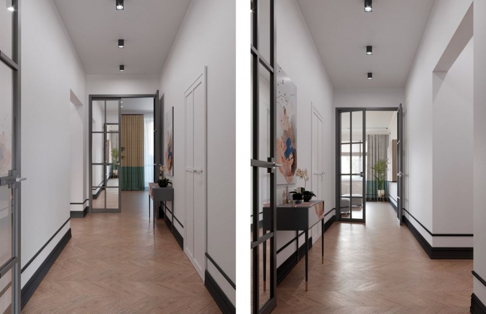 Дизайн-проект трехкомнатной квартиры в ЖК "Платинум"