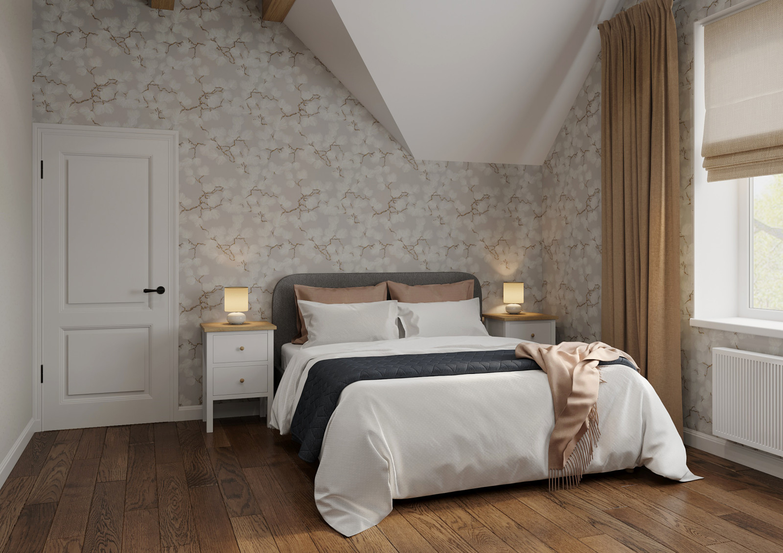 гостевая комната. визуализация