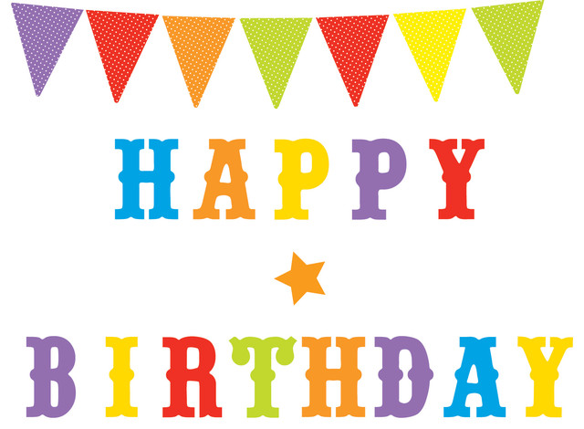 Hy Birthday Party Wall Decals And Pennants Modern Hy Birthday Party Wall Decals And Pennants