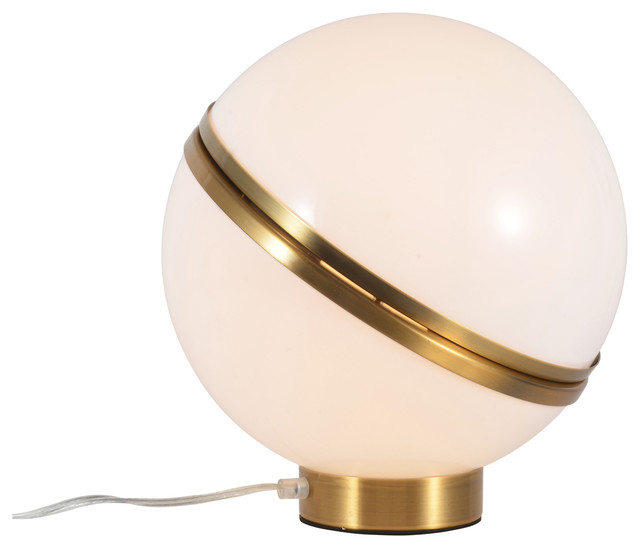 acrylic and gold table lamp
