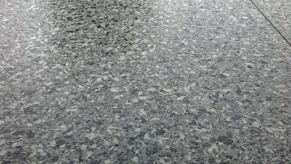 Epoxy Garage floor with large and small flake Other by Garage