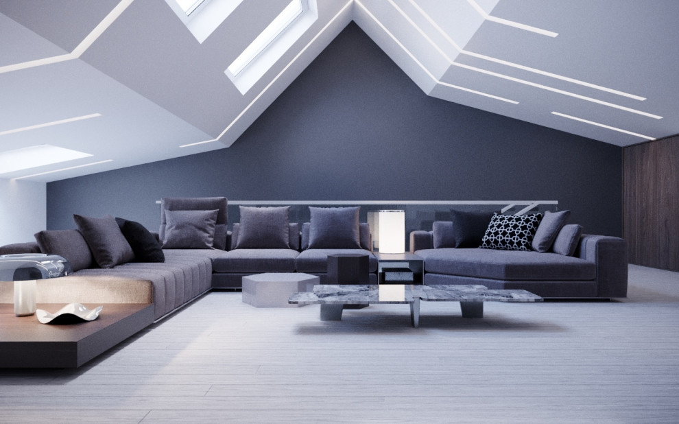 Мансарда. Дизайн-проект таун-хауса в Новогорске