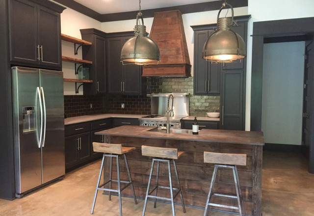 Transitional Kitchen with Farmhouse/Rustic Elements rustic-kitchen