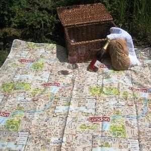 Large Picnic Blanket, London Map