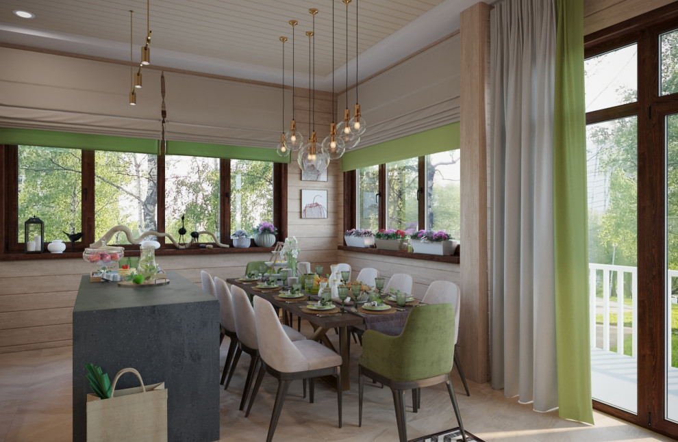 Просторный загородный дом