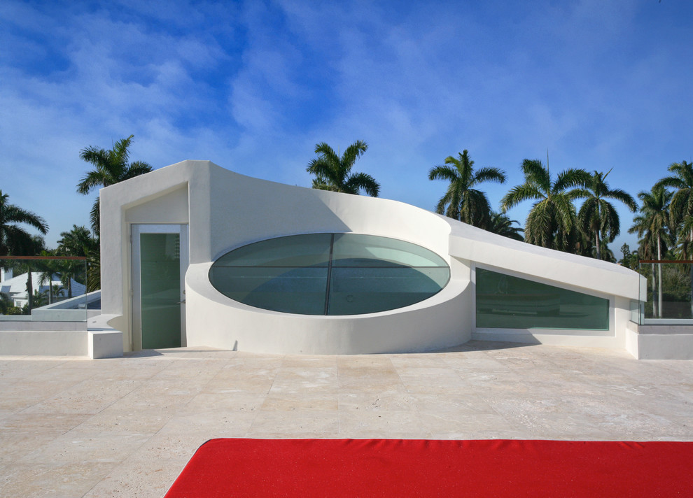 Modern pool in Miami.