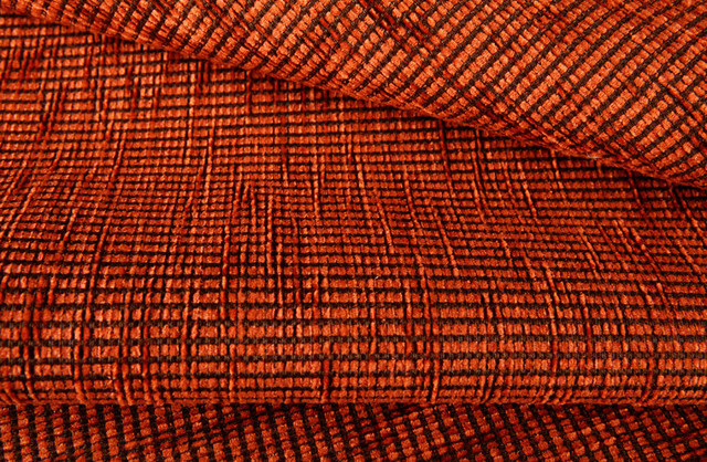 Apero Upholstery Fabric in Burnt Orange