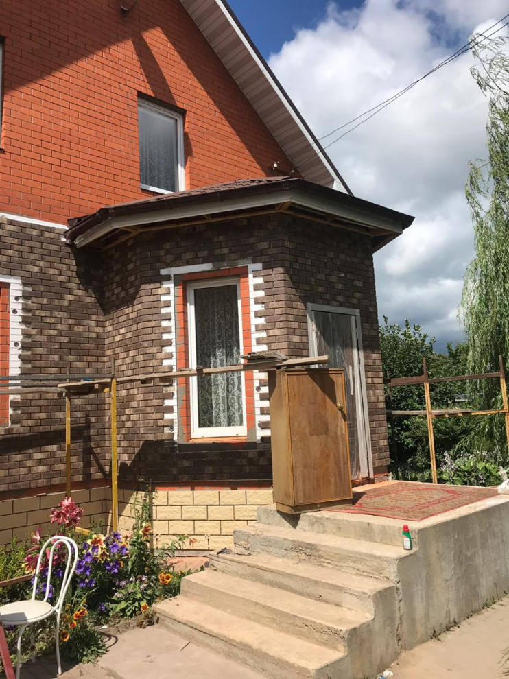 Облицовка фасада существующего дома. 2019 год