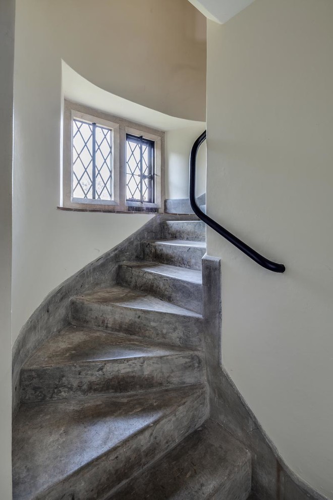Photo of a traditional spiral staircase in Gloucestershire.