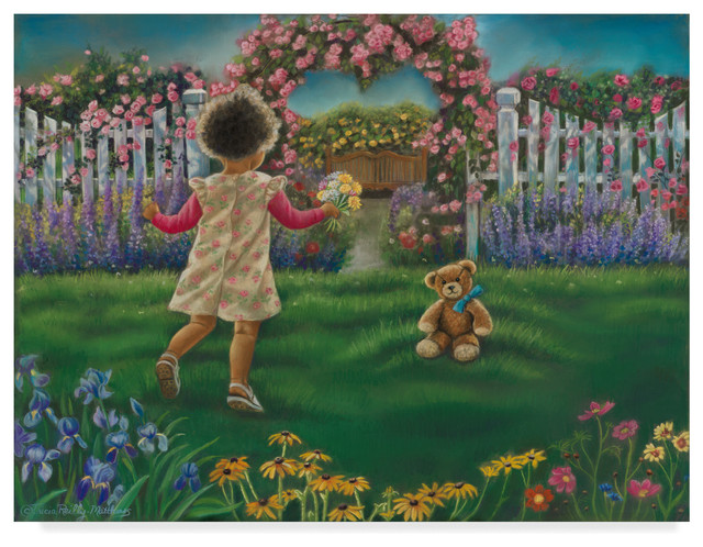 Tricia Reilly-Matthews 'Flowers For Teddy' Canvas Art ...