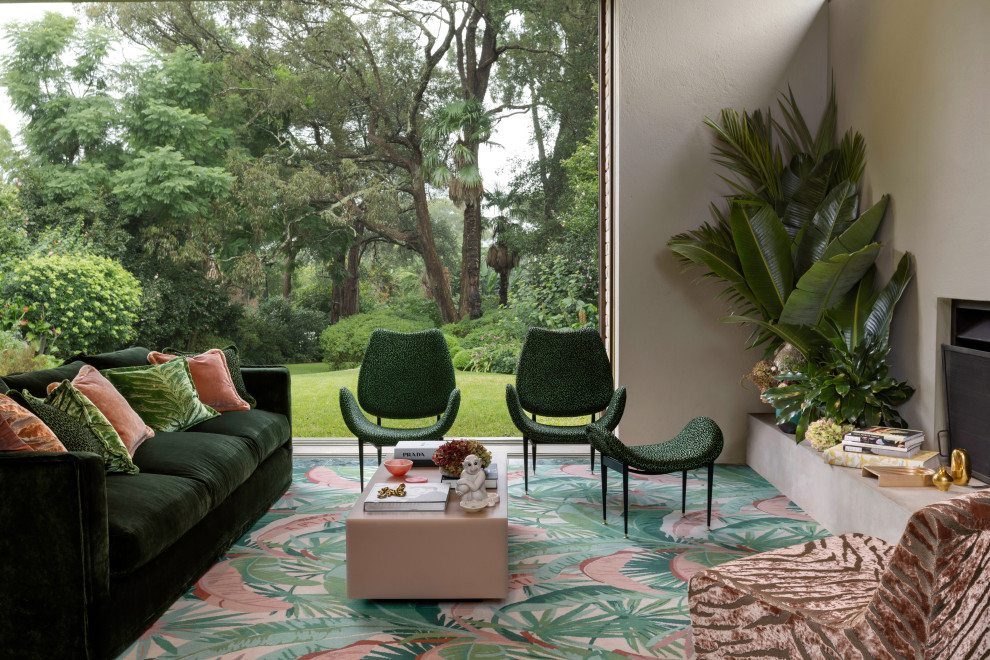 Design ideas for an eclectic living room in Auckland.
