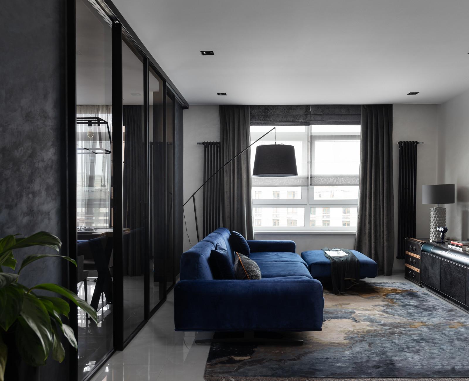 Квартира 170м2 | BLACK NATURE | Современный индустриальный стиль