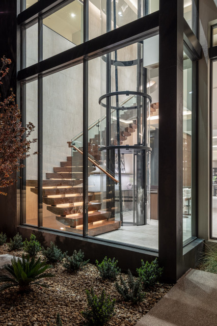 Meyer Residence/Vista Serena modern-treppen