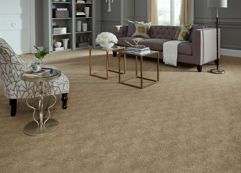 Inspiration for a transitional living room remodel in Indianapolis