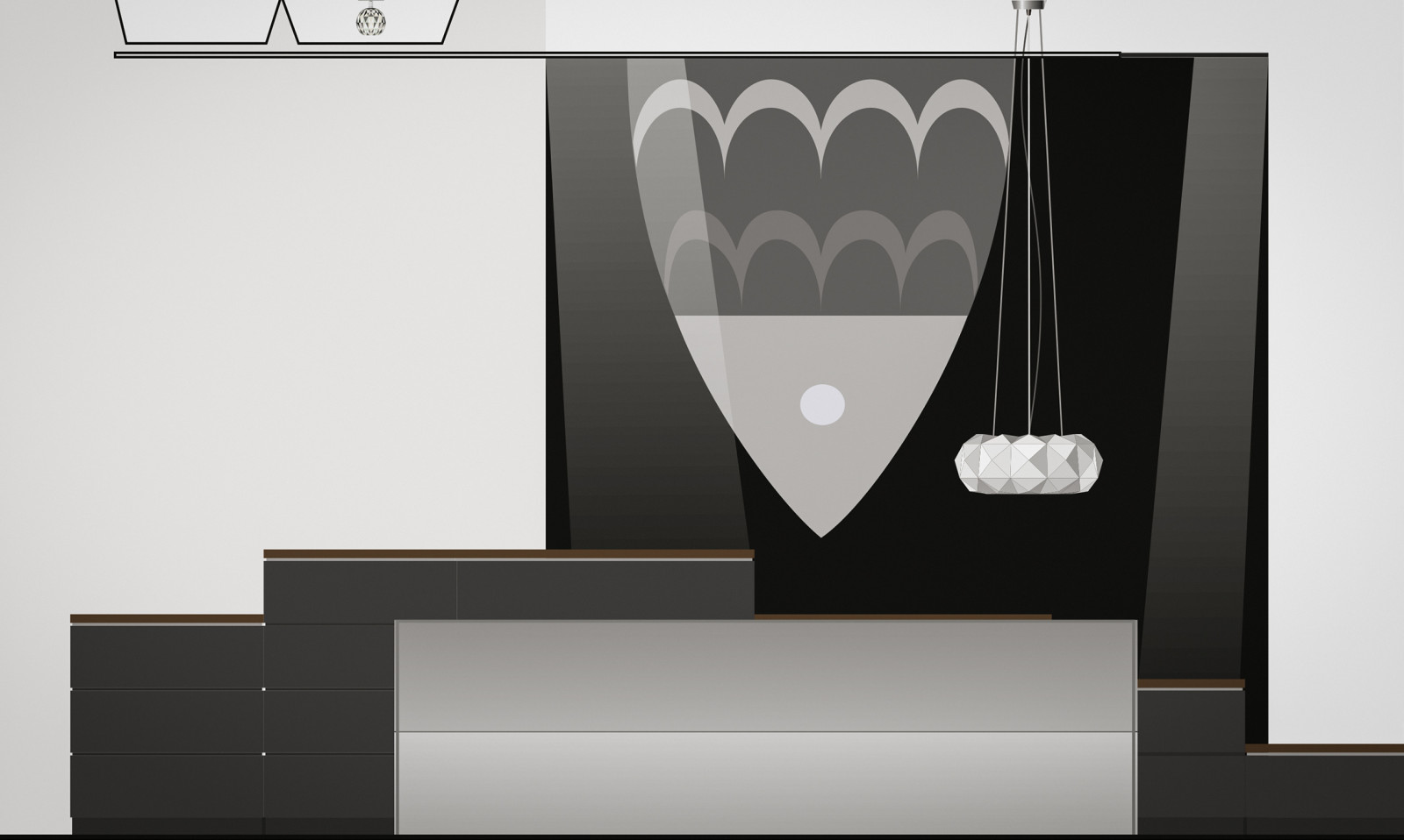 Дизайн проект интерьера квартиры в ЖК "Парадный Квартал"