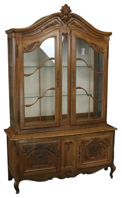 Consigned China Cabinet Louis Xv Rococo, French Country China Cabinet