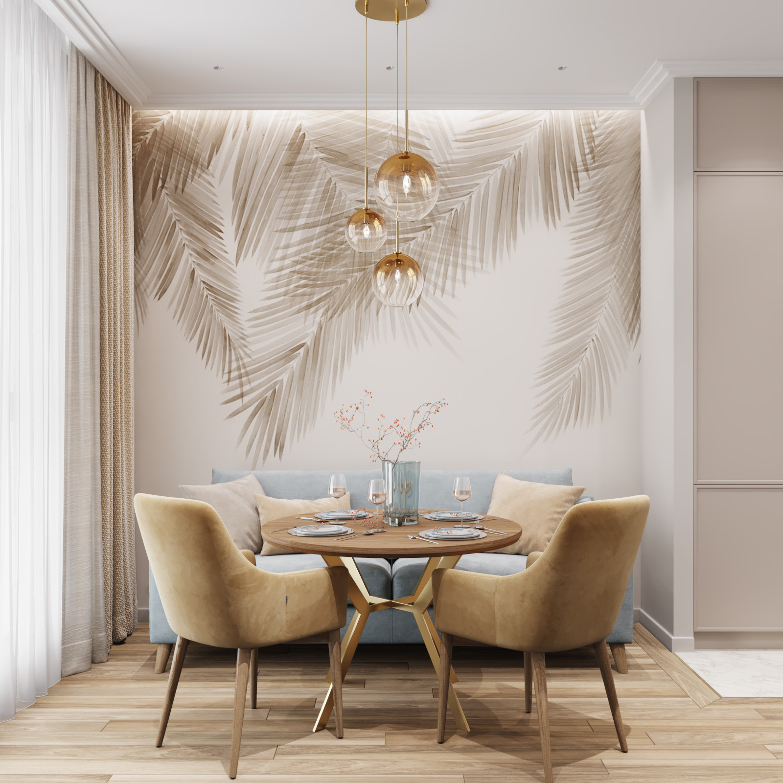 Дизайн-проект квартиры в ЖК Скандинавия