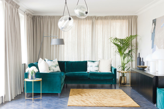 Kew Penthouse contemporary-living-room