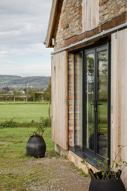 Oak barn tree - case study country-house-exterior