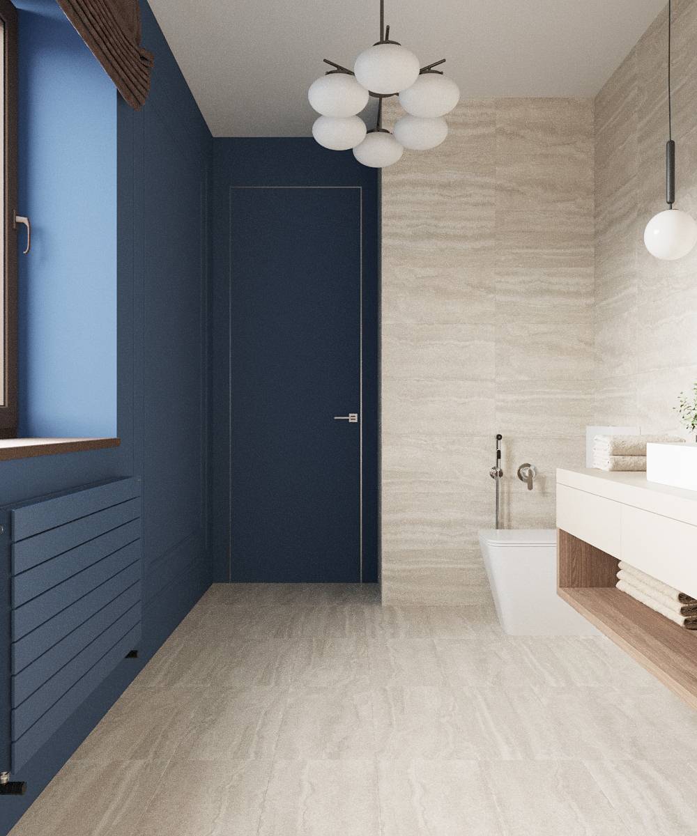 Интерьер ванной комнаты. Дизайнер Елена Шатохина