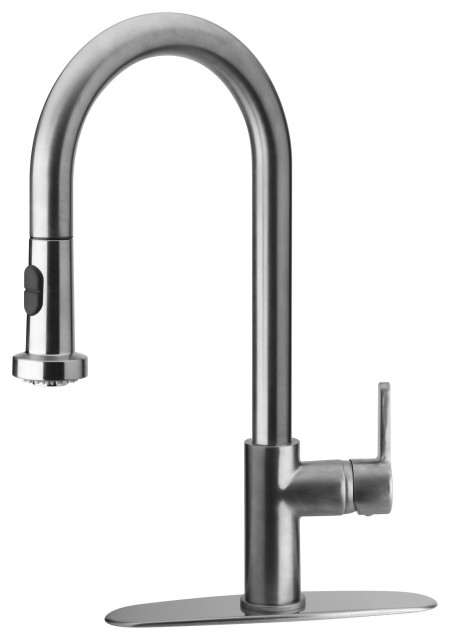Latoscana Elix 92CR591LL Pull-Down Spray Kitchen Faucet - Polished Chrome