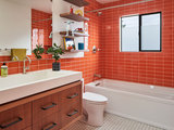Midcentury Bathroom by Howells Architecture + Design